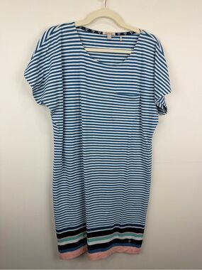Barbour Nautical Stripe T-Shirt Dress Coastal Preppy US 14